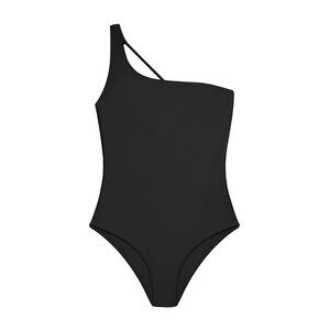 Black One-Shoulder Swimsuit